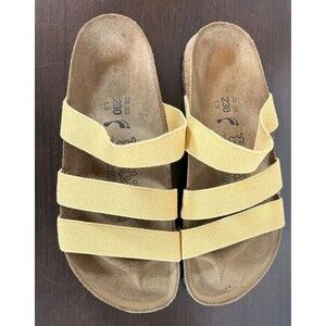Birkenstock Birki's (Women's US 5) Euro 36 Yellow Triple Stretchy Straps